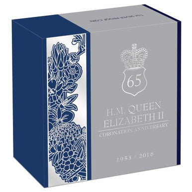 2018 $1 65th Coronation Anniversary of Her Majesty Queen Elizabeth II 1oz Silver Proof Coin