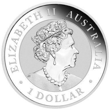 2019 Kangaroo $1 Gilded 1oz Silver Brilliant Uncirculated