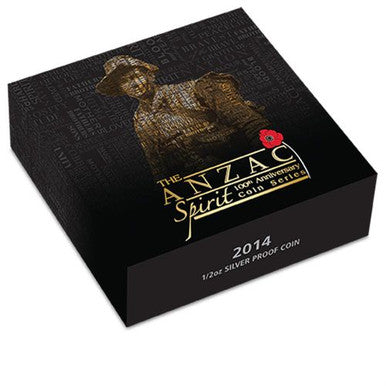 2014 50c The ANZAC Spirit 100th Anniversary 1/2oz Silver Coloured Proof 3 Coin Set