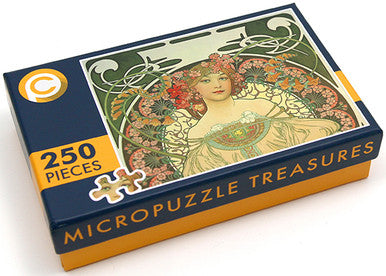 Palau 2021 20$ Micropuzzle Treasures Reverie by Mucha 3oz Silver Coloured 250 Pieces Proof Coin