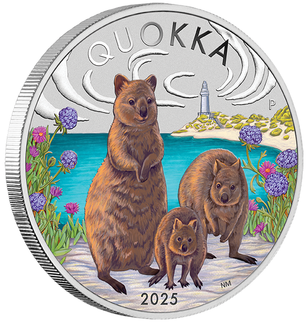 2025 $1 Quokka 1oz Silver Coloured Coin
