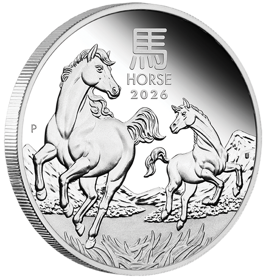2026 50c Lunar Year of The Horse 1/2oz Silver Proof Coin