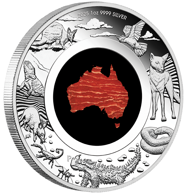 2025 $1 Great Southern Land Snakeskin Jasper 1oz Silver Proof Coin