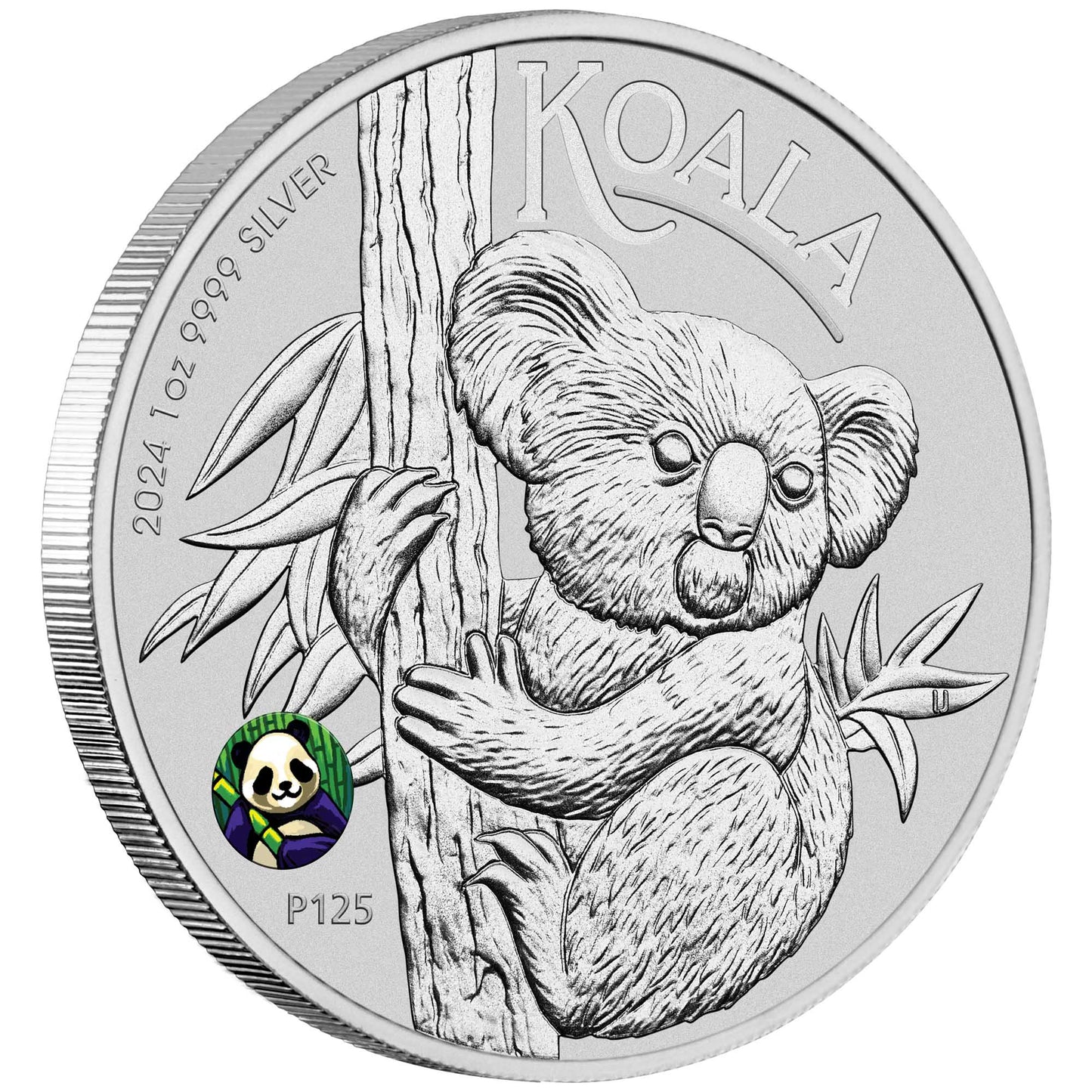 2024 $1 Beijing International Australian Koala with Panda Privy Mark 1oz Silver Uncirculated Coin