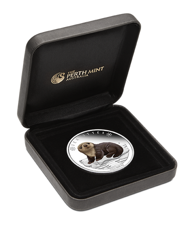 Tuvalu 2017 50c Polar Babies Sea Otter 1/2oz Silver Coloured Proof Coin