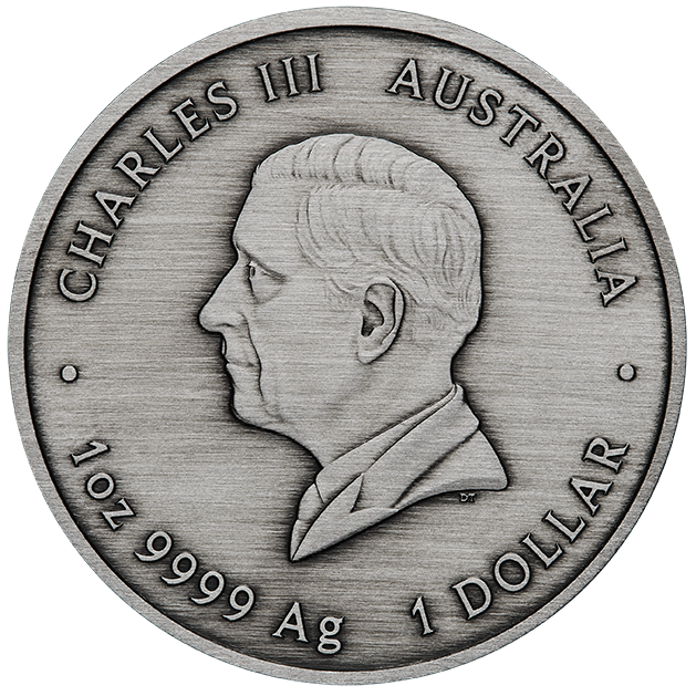 2025 $1 225th Anniversary of Australian Proclamation 1oz Silver Antiqued Coin