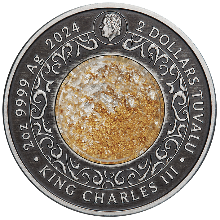 Tuvalu 2024 $2 Alicanto 2oz Silver Coloured Antiqued Coin