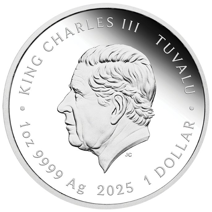 Tuvalu 2025 $1 Spongebob Squarepants Patrick 1oz Silver Coloured Proof Coin