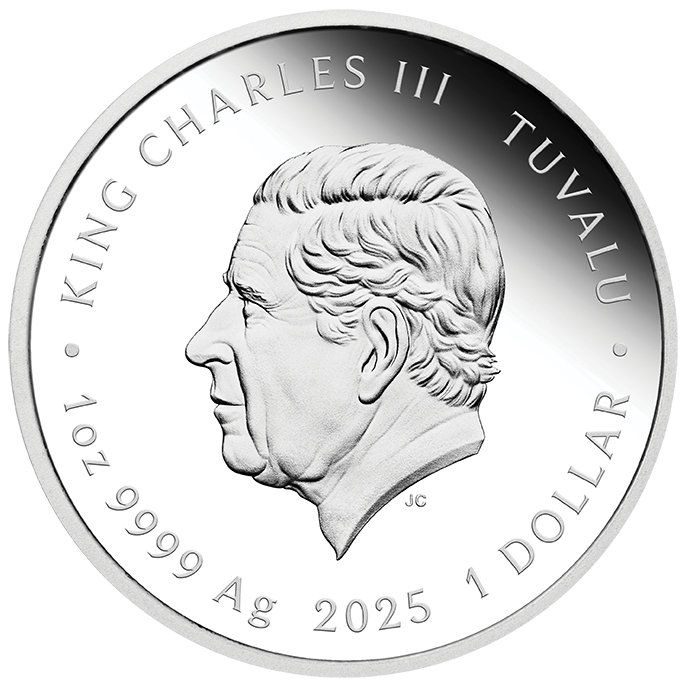 Tuvalu 2025 $1 Teenage Mutant Ninja Turtles Raphael 1oz Silver Coloured Proof Coin