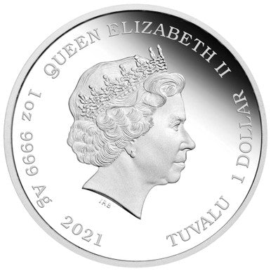 Tuvalu 2021 $1 The Simpsons The Itchy & Scratchy Show 1oz Silver Coloured Proof Coin