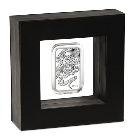 2025 $1 Dragon 1oz Silver Proof Rectangular Coin