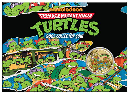 Tuvalu 2025 $1 Teenage Mutant Ninja Turtles Coloured Uncirculated Coin