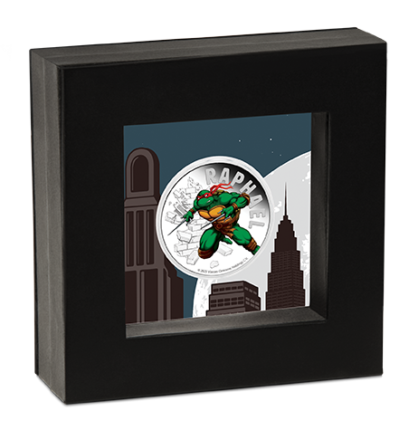 Tuvalu 2025 $1 Teenage Mutant Ninja Turtles Raphael 1oz Silver Coloured Proof Coin
