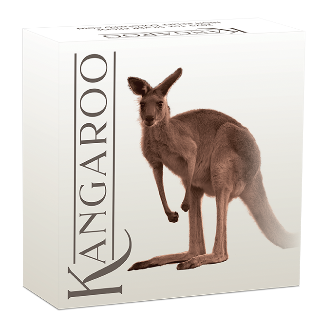 2025 $1 Australian Kangaroo 1oz Silver Coloured High Relief Proof Coin