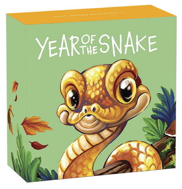 Tuvalu 2025 50c Lunar Baby Year of The Snake 1/2oz Silver Coloured Proof Coin