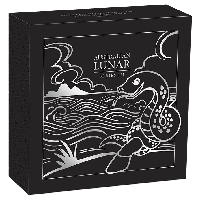 2025 $2 Lunar Year of The Snake 2oz Silver Antiqued Coin