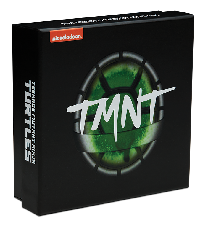 Tuvalu 2025 $2 Teenage Mutant Ninja Turtles TMNT Domed Shell 1.5oz Silver Coloured Antiqued Coin