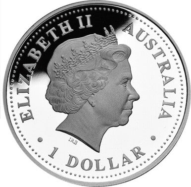 2006 $1 Australia On The Map Duyfken 1oz Silver Coloured Proof Coin