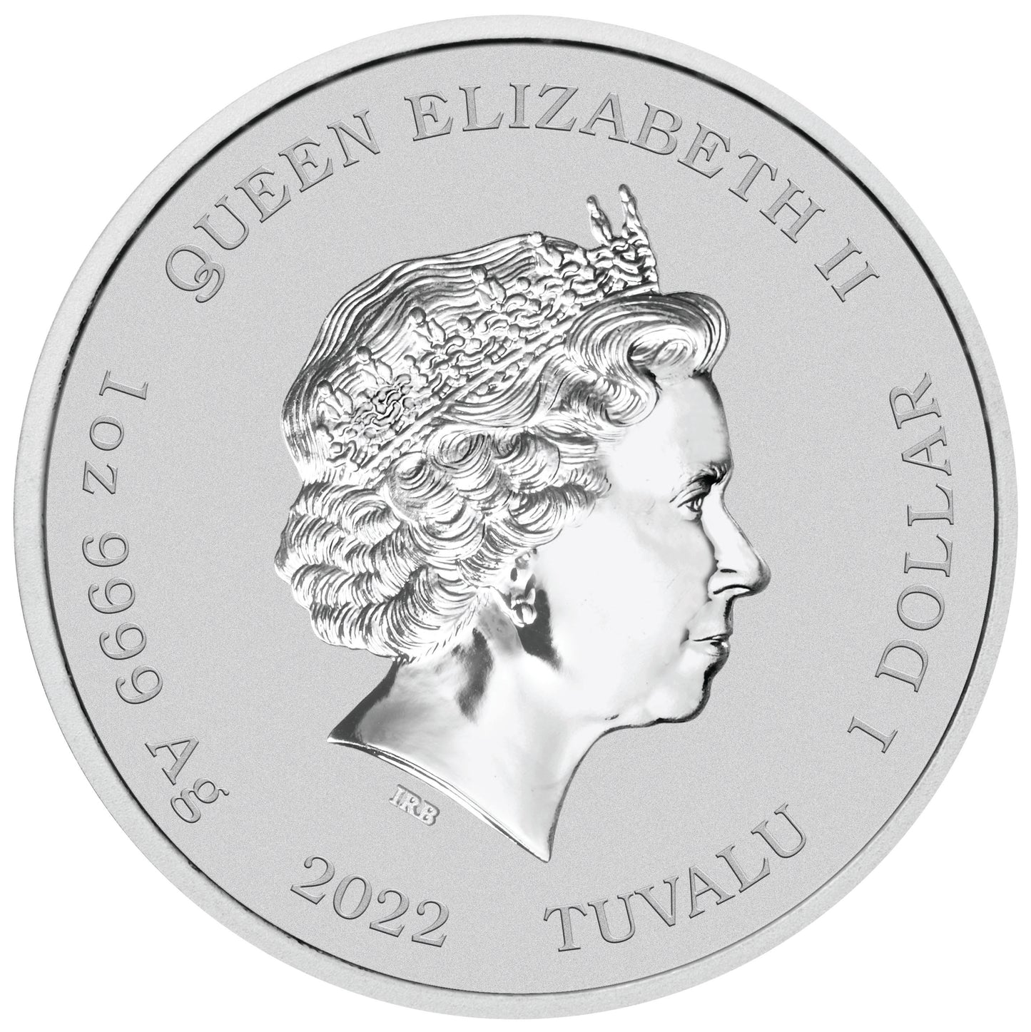 Tuvalu 2022 $1 The Simpsons Homer 1oz Silver Uncirculated Coin