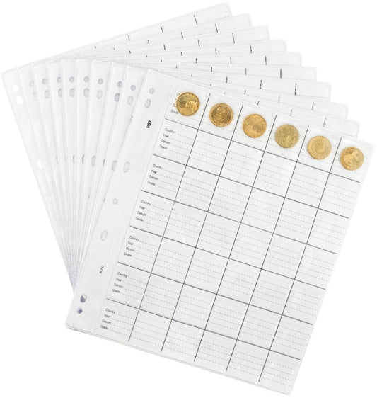 VST Coin Album Refill Pages 42 Pocket 10 Pack