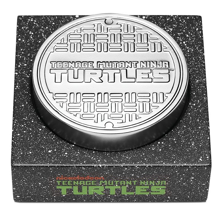 Tuvalu 2024 $2 Teenage Mutant Ninja Turtles 40th Anniversary 2oz Silver Coloured Antiqued Coin