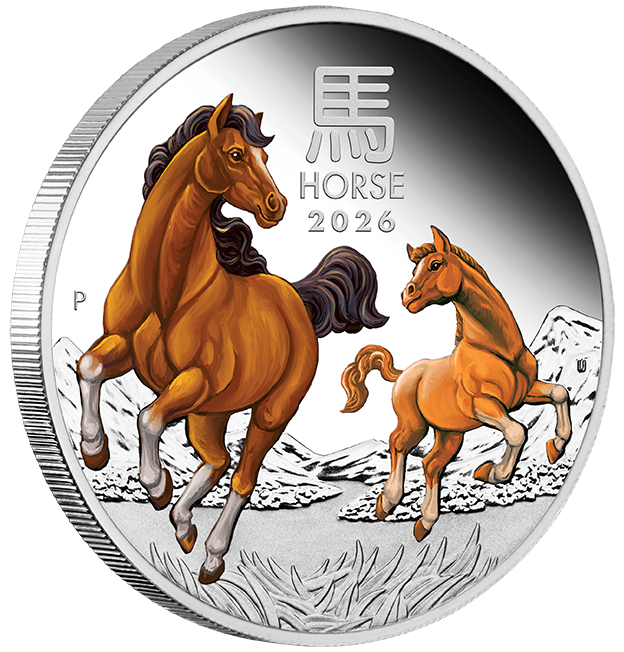 2026 $1 Lunar Year of The Horse 1oz Silver Proof 3 Coin Set