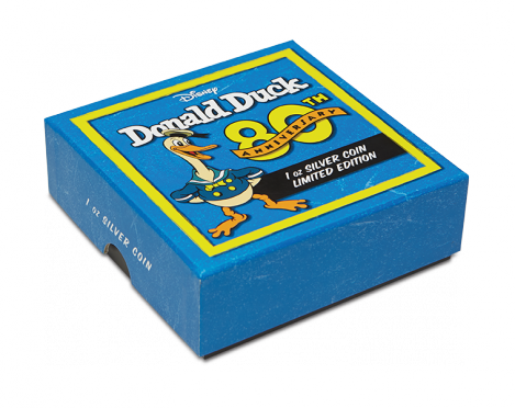 Niue 2014 $2 Disney Donald Duck 80th Anniversary 1oz Silver Proof Coin