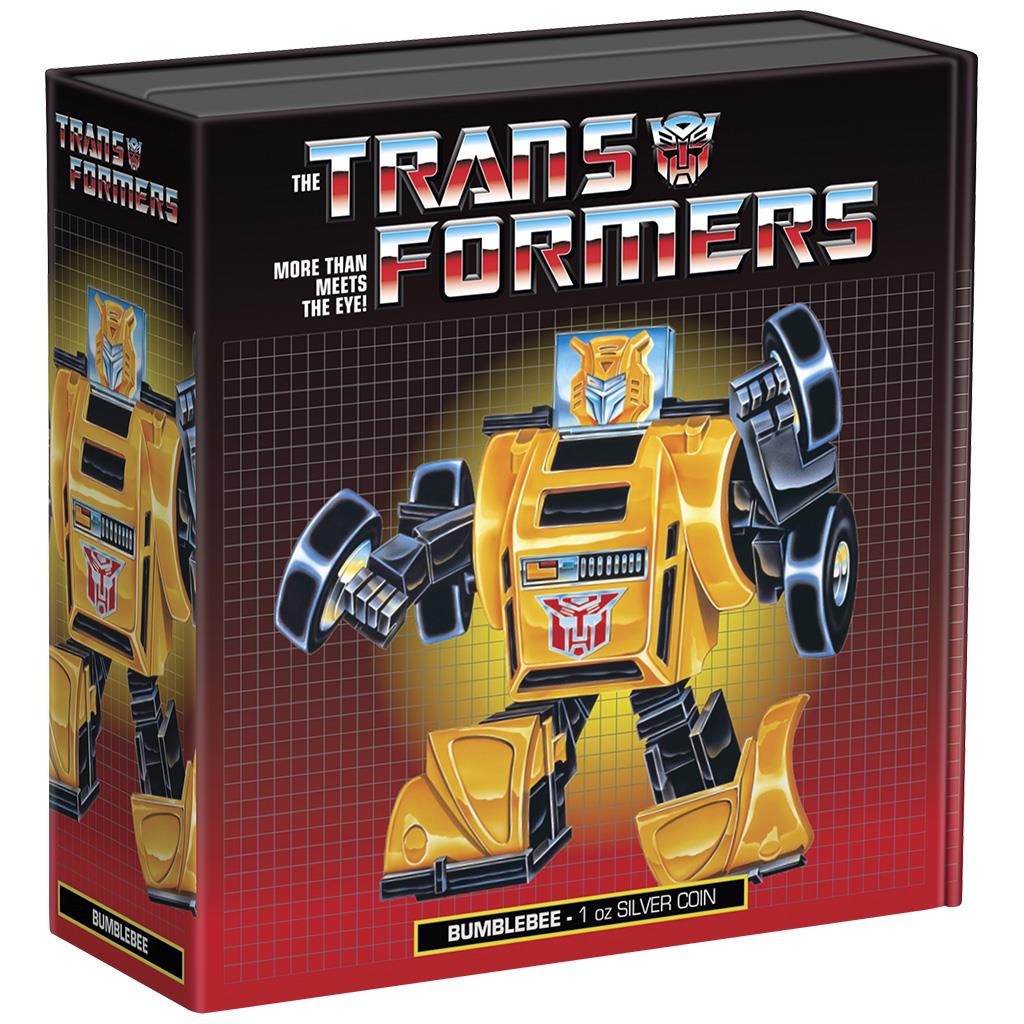 Niue 2022 $2 Transformers 1984 Bumblebee 1oz Silver Coloured Proof Coin