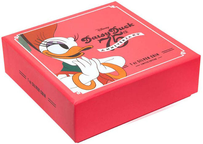 Niue 2015 $2 Disney Daisy Duck 75th Anniversary 1oz Silver Proof Coin