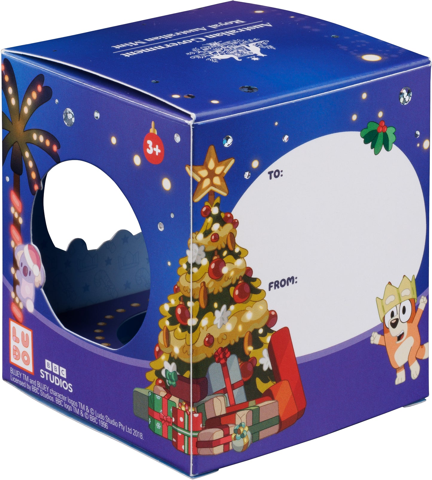 2025 $1 Bluey Christmas Silver Coloured Proof Coin