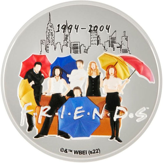 Niue 2022 $5 FRIENDS 2oz Silver Coloured Proof Coin