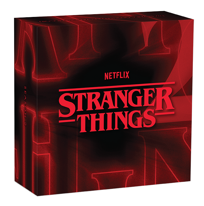 Tuvalu 2026 $1 Stranger Things Season 2 1oz Silver Coloured Rectangular Coin