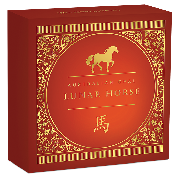2026 $1 Australian Opal Lunar Year of The Horse 1oz Silver Proof Coin