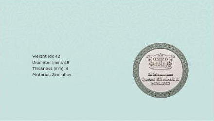 In Memoriam Queen Elizabeth Affection To Corgis Medallion PNC