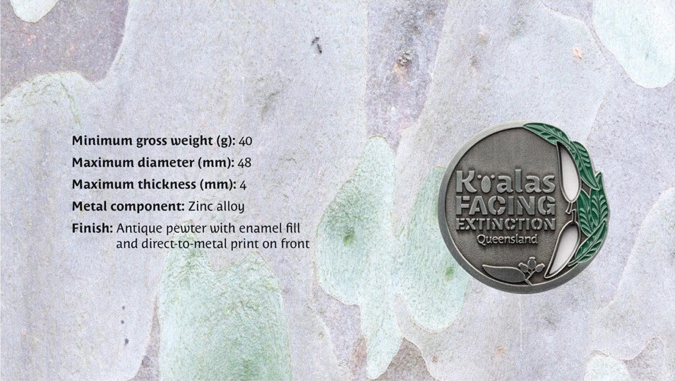 2024 Koala In Danger Endangered In Queensland Medallion PNC
