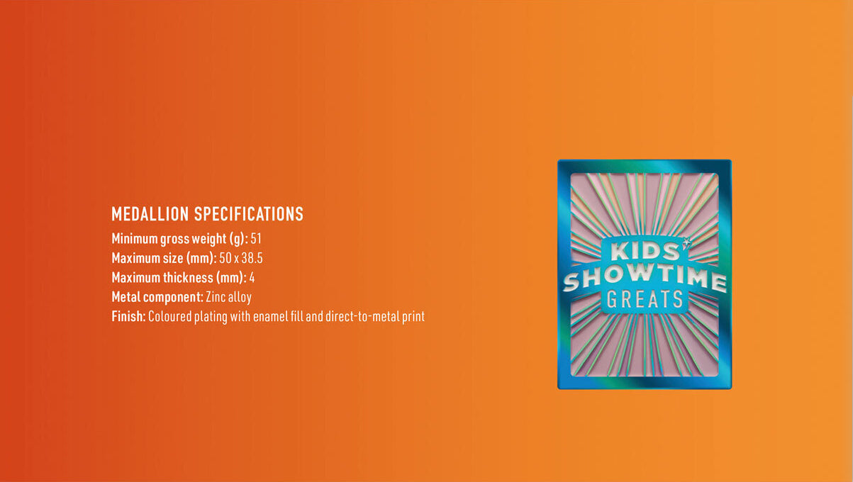 2024 Kids Showtime Greats Round The Twist Medallion PNC