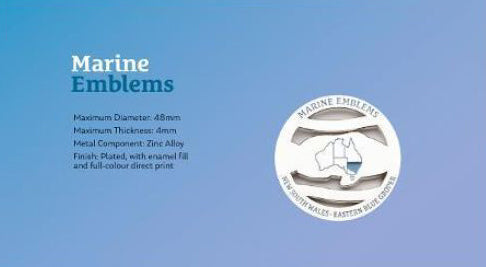 2024 Marine Emblems New South Wales Eastern Blue Groper Medallion PNC
