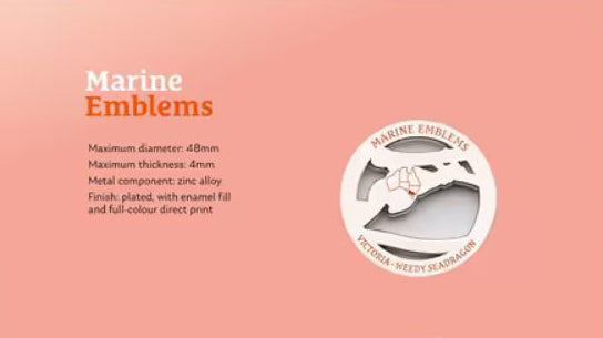 2024 Marine Emblems Victoria Seadragon Medallion PNC