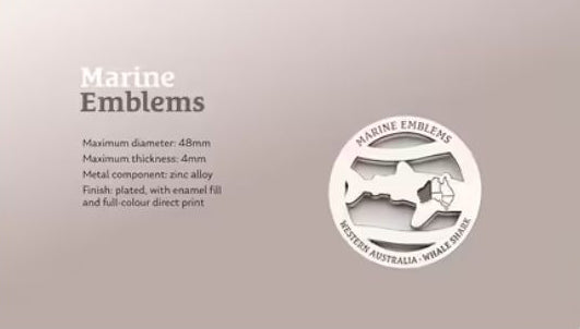 2024 Marine Emblems Western Australia Whale Shark Medallion PNC
