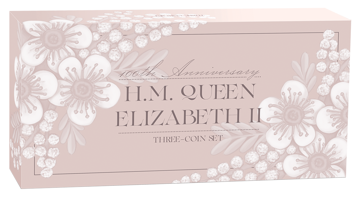 2026 $1 100th Anniversary of HM Queen Elizabeth 1oz Silver 3 Coin Set