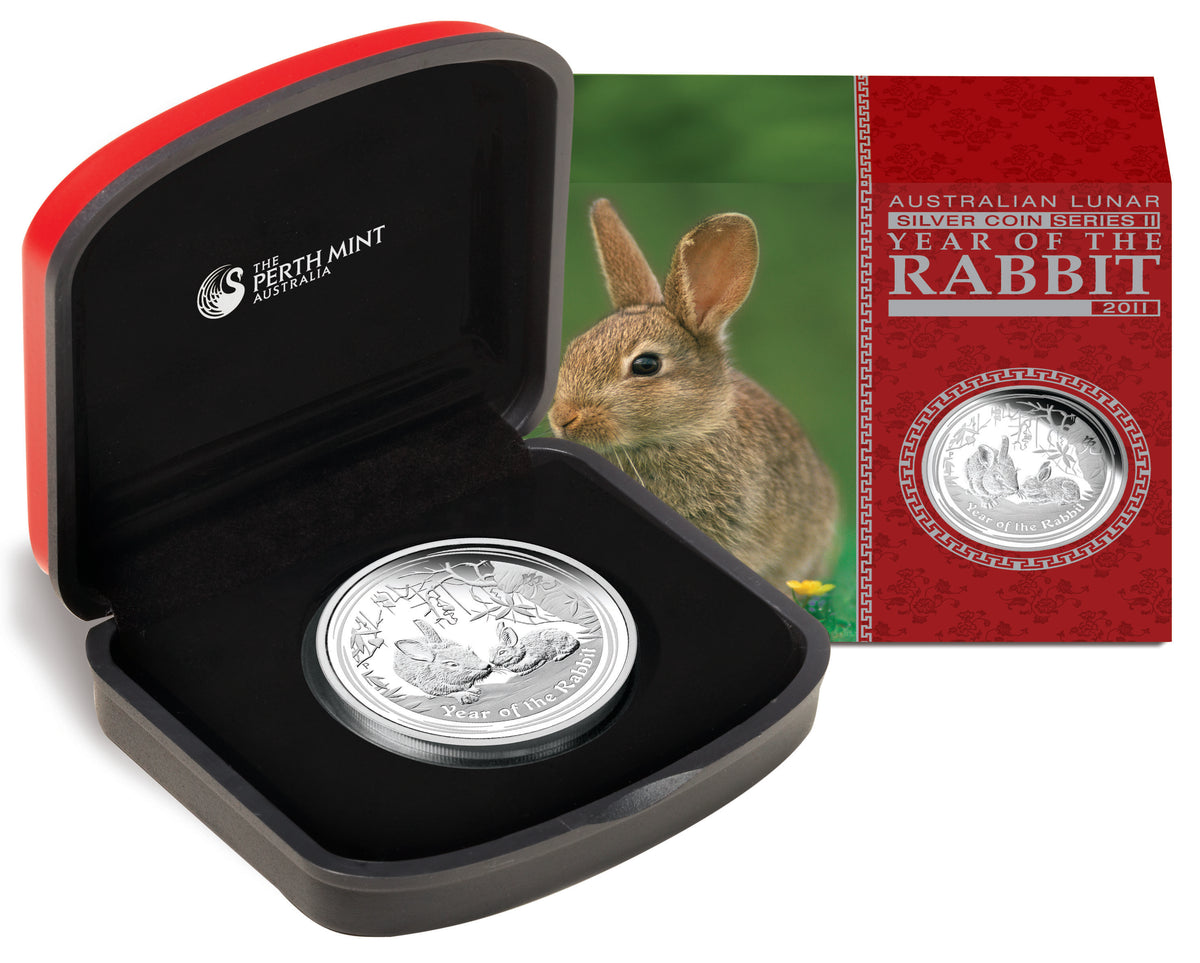 2011 $1 Lunar Year of The Rabbit 1oz Silver Proof Coin