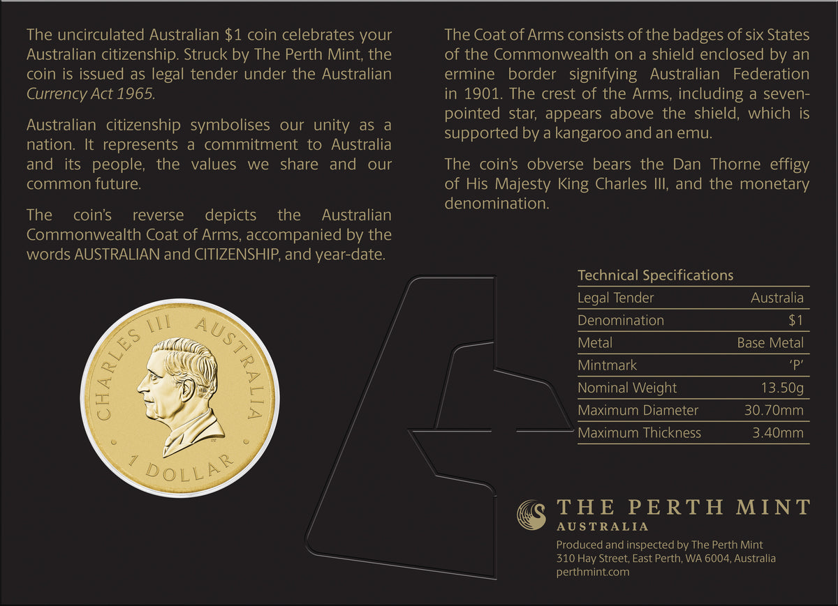 2027 $1 Australian Citizenship Uncirculated Coin
