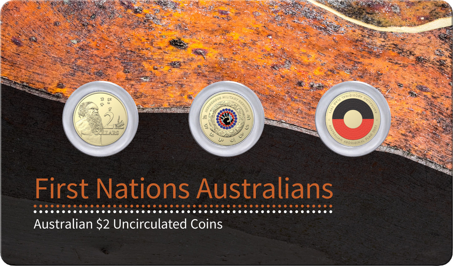 2022 $2 First Nations Australian Uncirculated 3 Coin Set