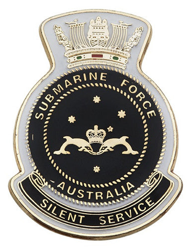 2014 $1 Royal Australian Navy Centenary Submarine Service 1oz Silver Coloured Proof Coin with Replica Badge Set