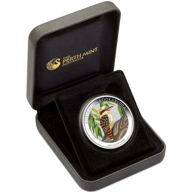 2014 $1 ANDA Melbourne Coin Show Kookaburra 1oz Silver Coloured Proof Coin