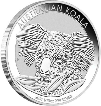2014 10c Australian Koala 1/10oz Silver Coin