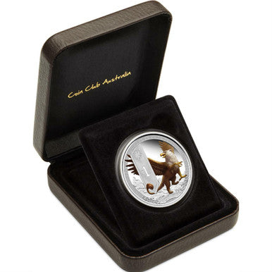 Tuvalu 2013 $1 Mythical Creatures Griffin 1oz Silver Coloured Proof Coin