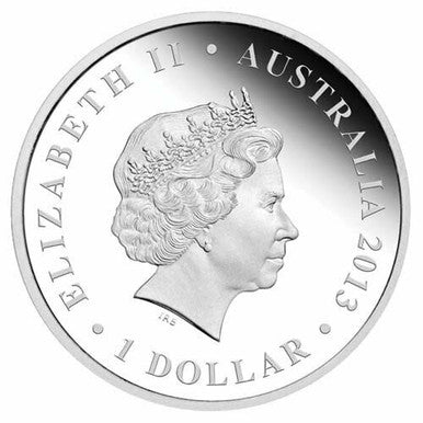 2013 $1 The Land Down Under Opera House 1oz Silver Coloured Proof Coin