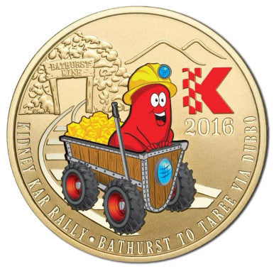 2016 Kidney Health Australia Kar Rally Bathurst To Taree via Dubbo Coloured Medallion