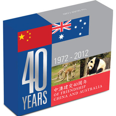2012 $1 40 Years of Friendship China and Australia 1oz Silver Coin